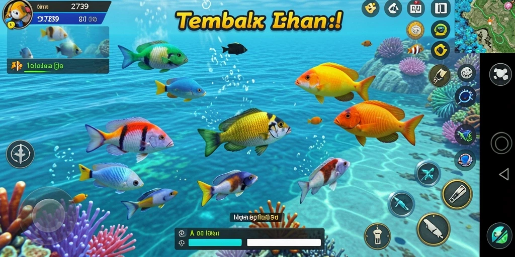 Gameplay menegangkan dalam permainan Tembak Ikan 2739.