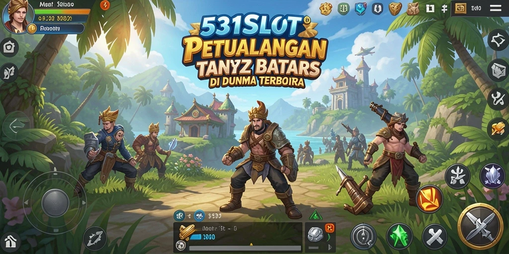 Tampilan gameplay menampilkan petualangan seru di dunia terbuka.