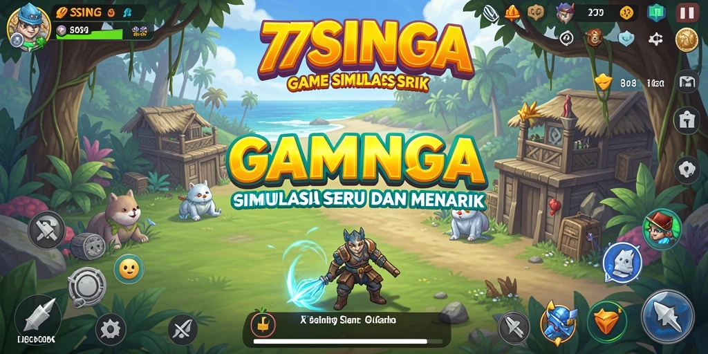 Tampilan menarik dari gameplay simulasi 77SINGA yang menghibur.
