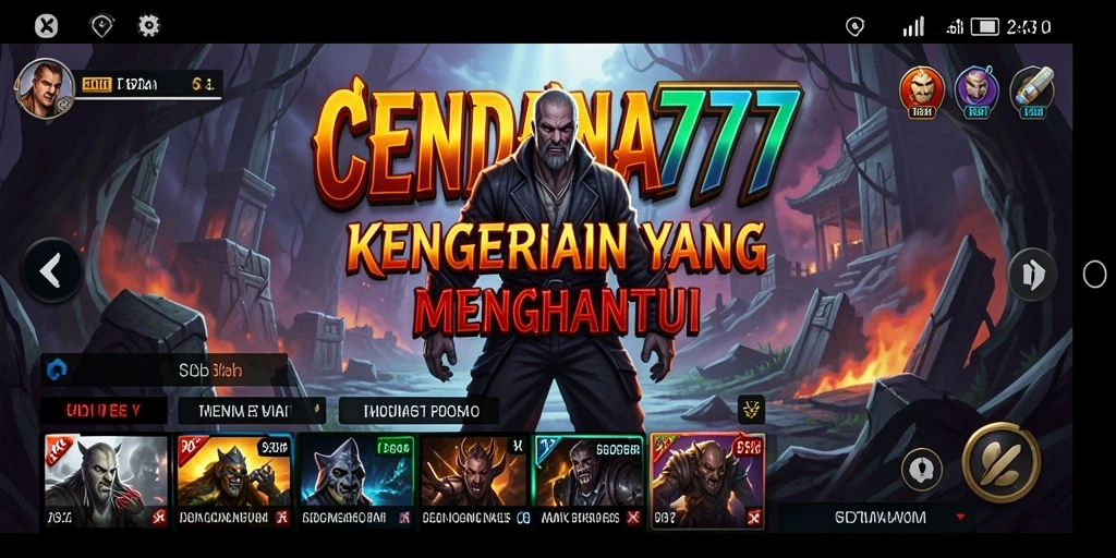 Screenshot utama CENDANA777 menunjukkan gameplay Horror yang mendebarkan.