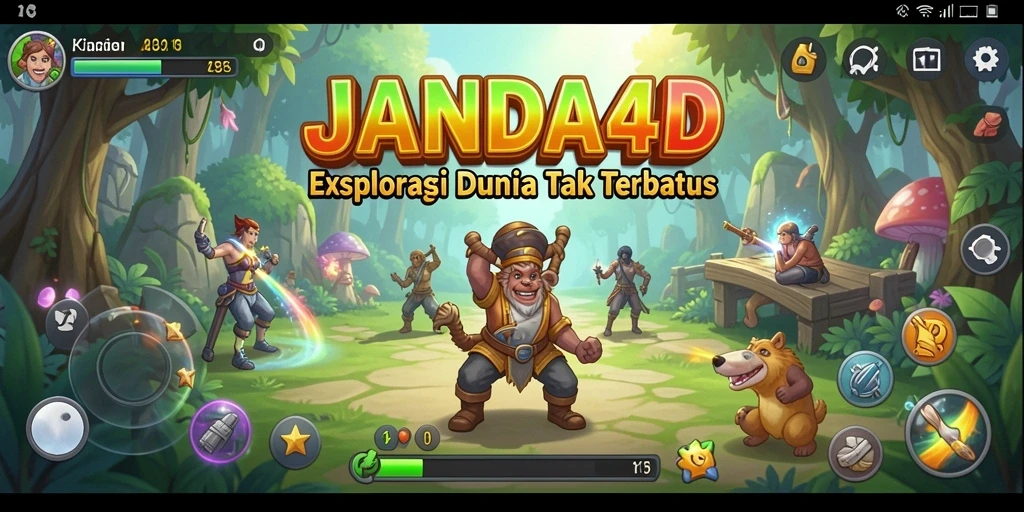 Tampilan gameplay JANDA4D yang menakjubkan dalam dunia Open World.