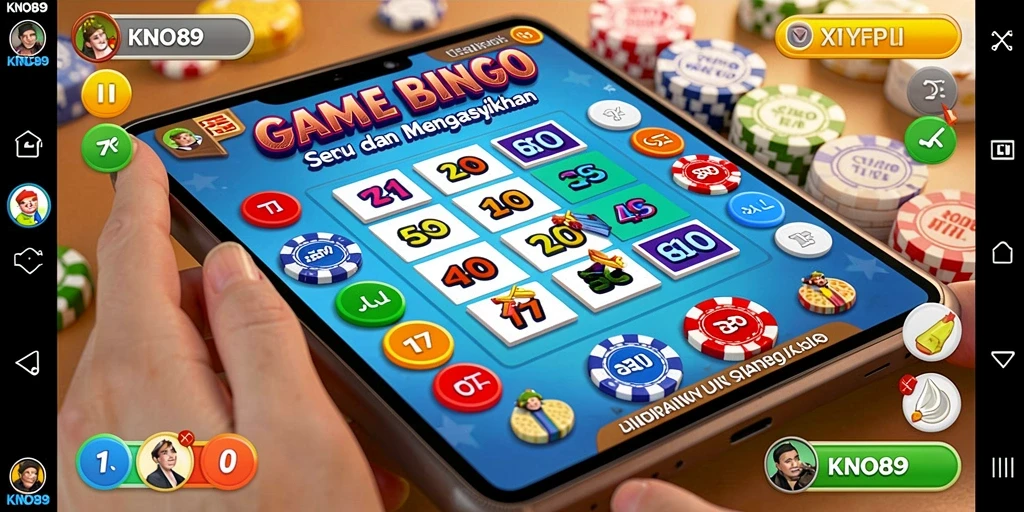 Gameplay menegangkan Bingo KNO89 dengan pengundian angka.