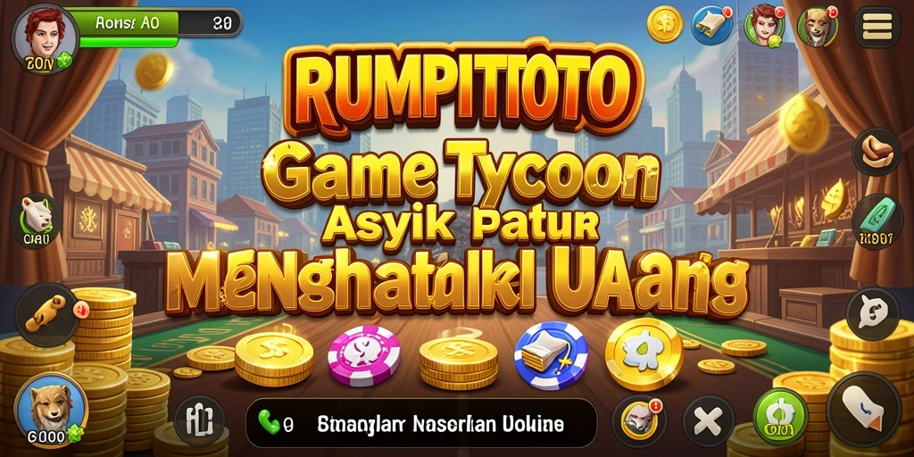 Gameplay menegangkan dalam RUMPITOTO yang menunjukkan pengelolaan bisnis yang cerdas.
