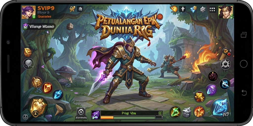 Screenshot gameplay SVIP9 dengan aksi pertempuran yang seru.