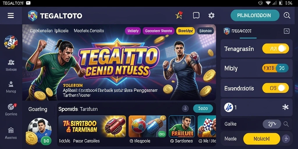 Tampilan gameplay Sportsbook TEGALTOTO yang menarik dan interaktif.